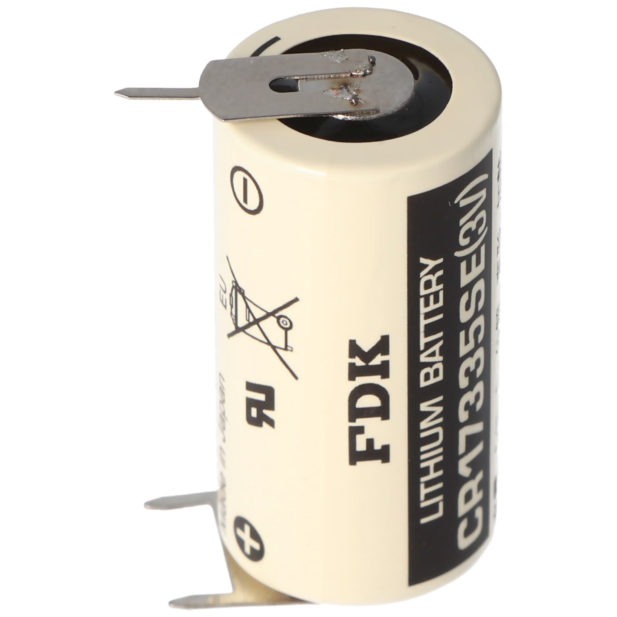 Sanyo Lithium Battery CR17335 Taille SE 2 / 3A, 3er Print étiquettes à souder