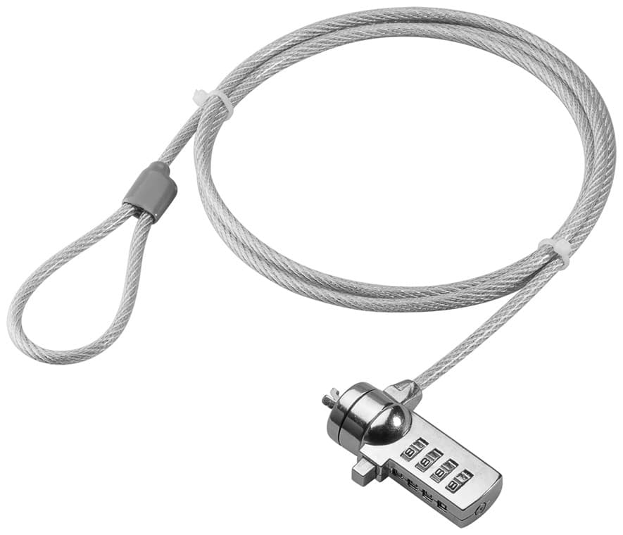 Serrure de sécurité Goobay pour ordinateurs portables et PC - serrure à combinaison avec combinaison à 4 chiffres