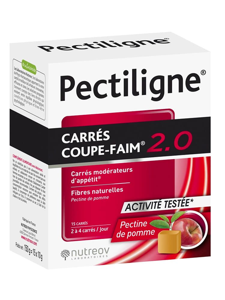 Nutreov Pectiligne Carrés Coupe-Faim 2.0 15 Unités